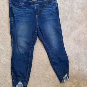 Torrid Blue Distressed Jeggings